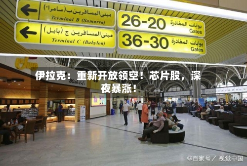 伊拉克:重新开放领空!芯片股,深夜暴涨!